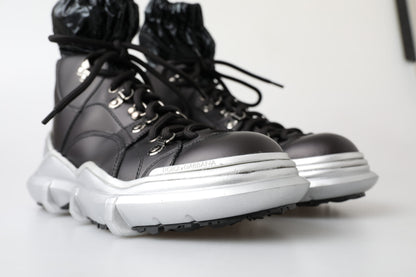 Dolce &amp; Gabbana – Galileo – Hohe Sneakers aus schwarzem Nylon