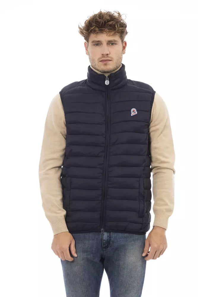 Invicta Blue Polyamide Sleveless Jacket