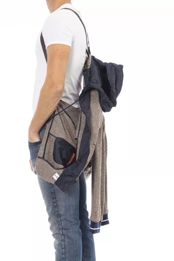 Distretto12 Schicke wasserdichte Stoffjacke mit Kapuze