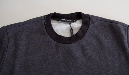 Dolce &amp; Gabbana Pullover mit Rundhalsausschnitt, dunkelgrau