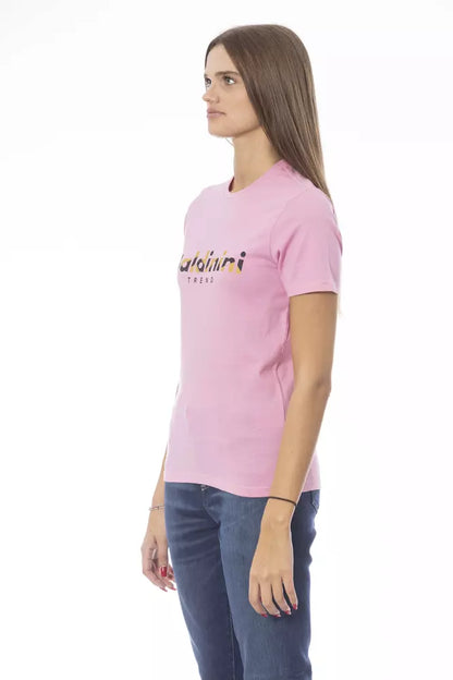 Baldinini Trend Mehrfarbiges Damen-T-Shirt aus Baumwolle