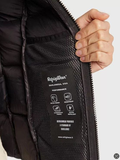 Elegante hellviolette Pufferjacke von Refrigiwear