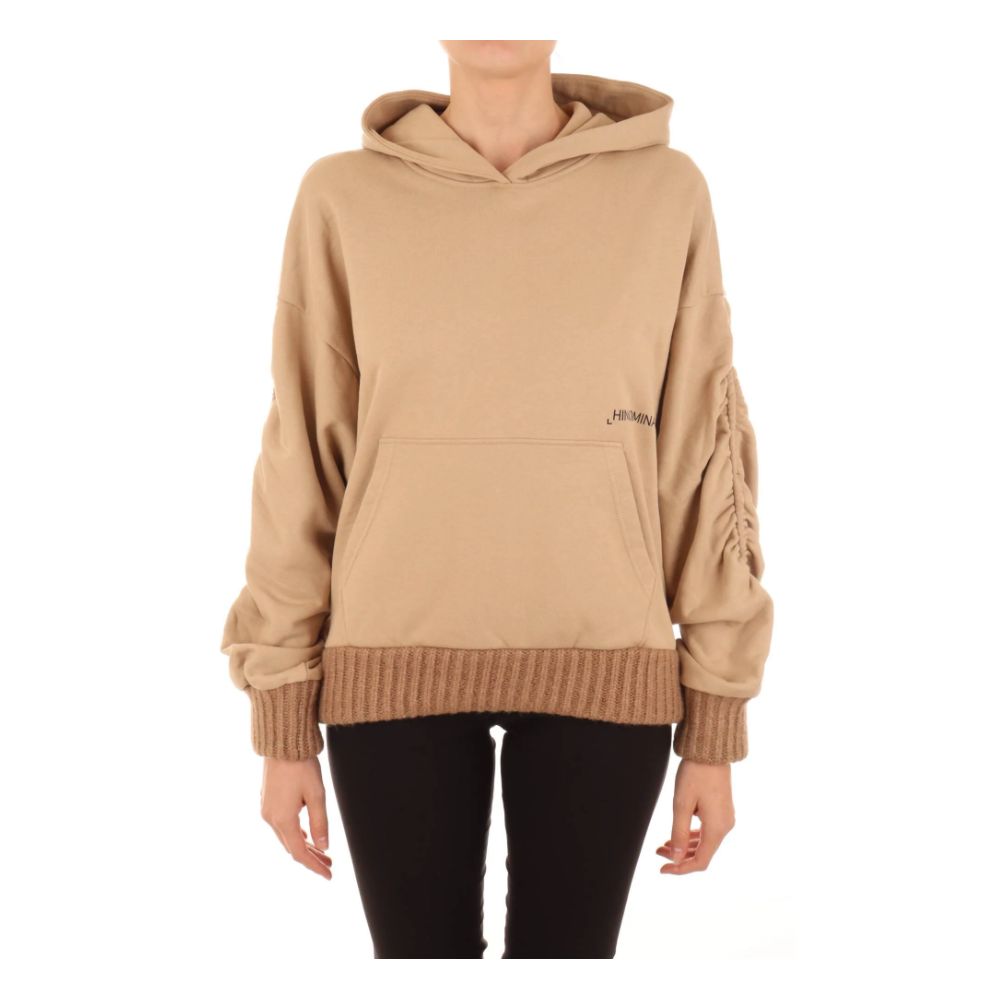 Hinnominate Brauner Baumwoll-Hoodie für Damen