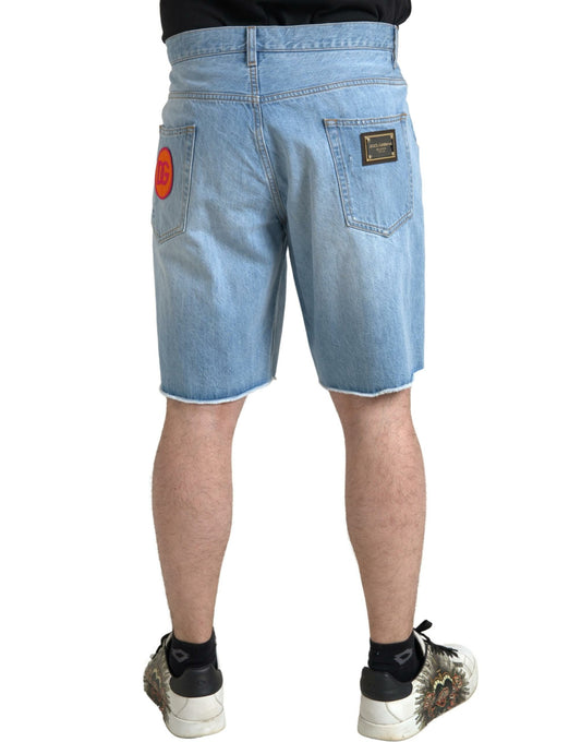 Dolce &amp; Gabbana Hellblaue Bermuda-Shorts aus Baumwolle für Herren