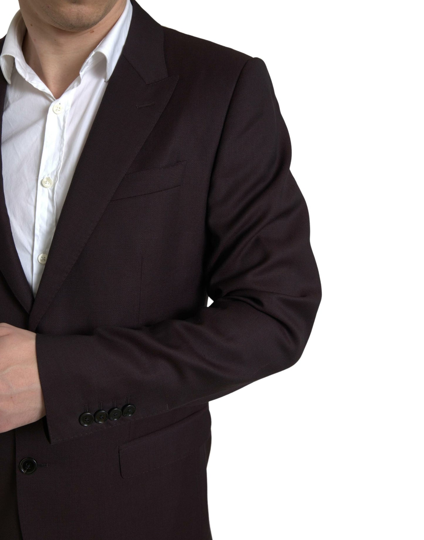 Dolce &amp; Gabbana – Kastanienbrauner, zweiteiliger, einreihiger MARTINI-Anzug