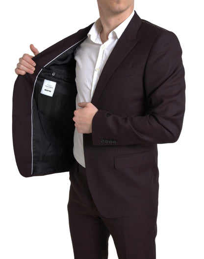 Dolce &amp; Gabbana – Kastanienbrauner, zweiteiliger, einreihiger MARTINI-Anzug