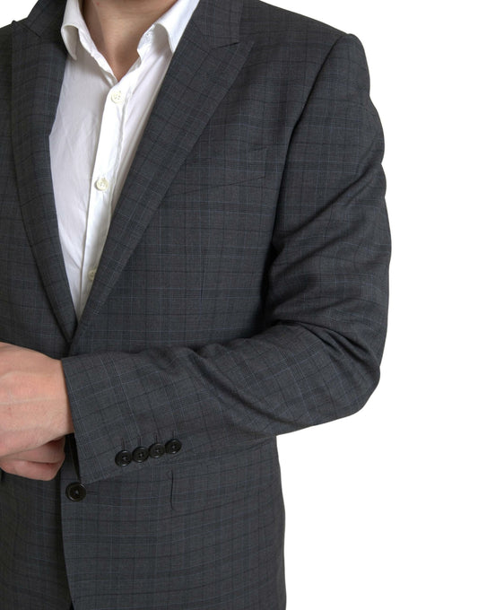 Dolce &amp; Gabbana Grauer 2-teiliger einreihiger MARTINI-Anzug