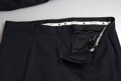 Dolce &amp; Gabbana Blauer 2-teiliger einreihiger MARTINI-Anzug