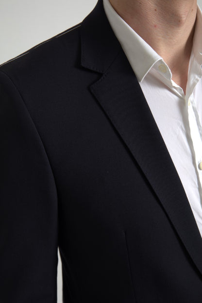 Dolce &amp; Gabbana Blauer 2-teiliger einreihiger MARTINI-Anzug