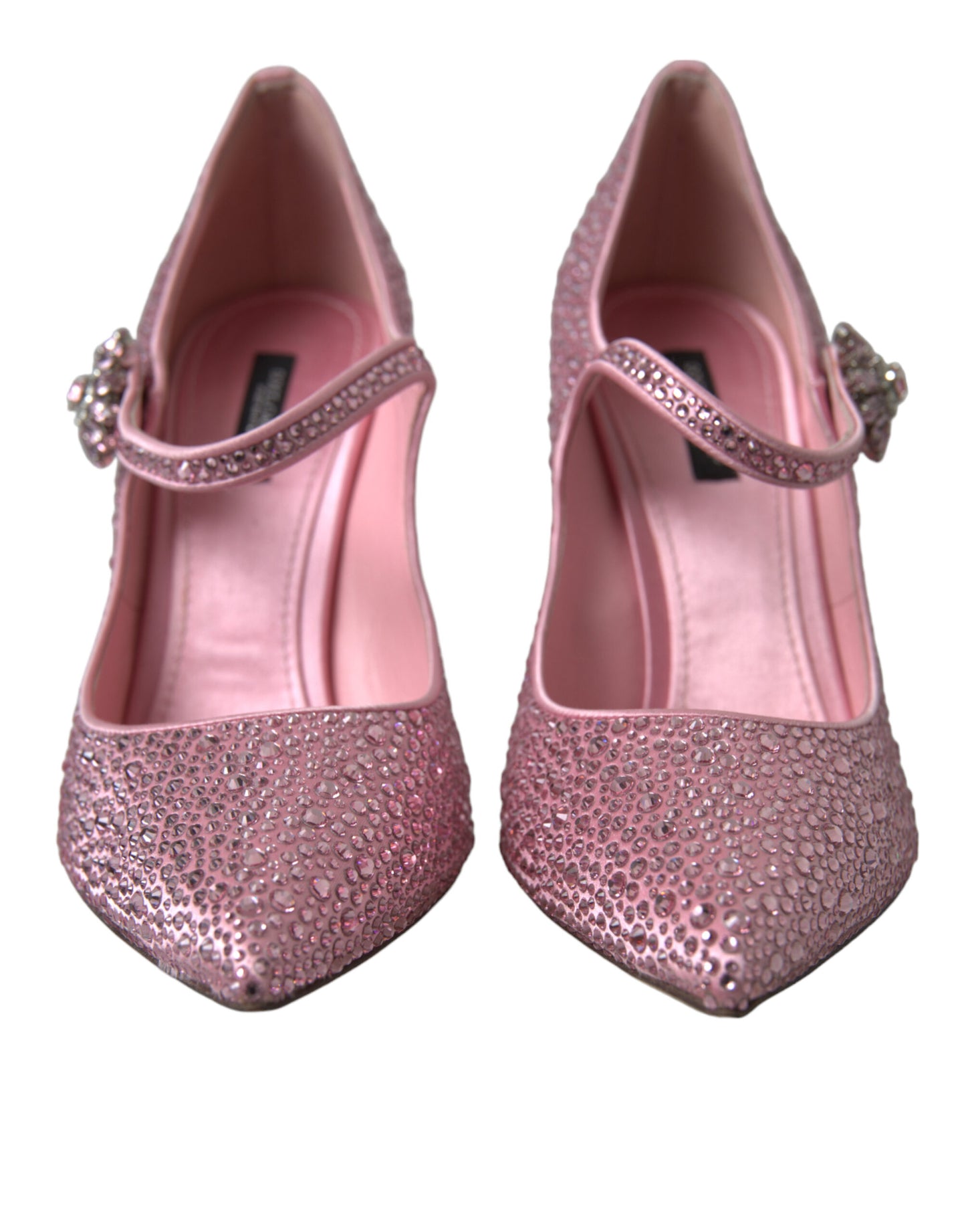 Dolce &amp; Gabbana Pink Strass Kristall Heels Pumps Schuhe