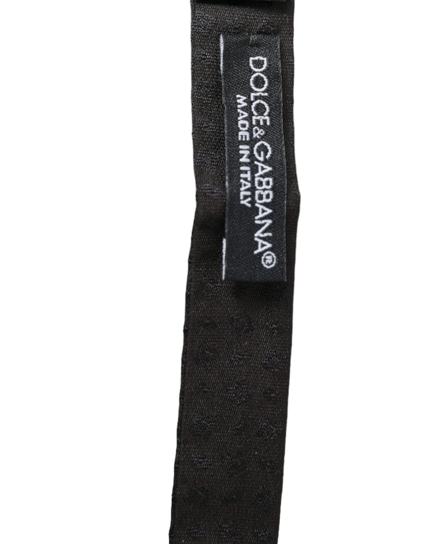 Dolce &amp; Gabbana Braune Fantasy-Seide, verstellbarer Halsausschnitt, Papillon-Fliege für Herren