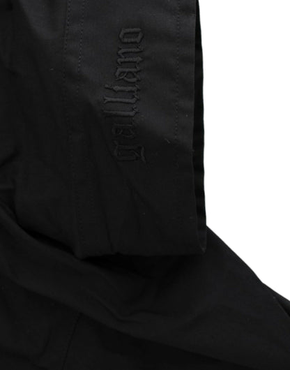 John Galliano Schwarzes Baumwollhemd