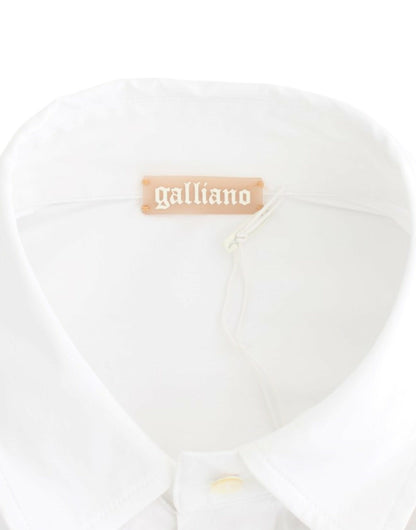 Weißes Baumwollhemd von John Galliano