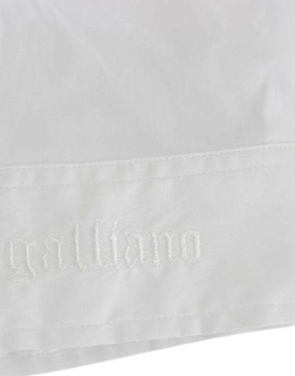 Weißes Baumwollhemd von John Galliano