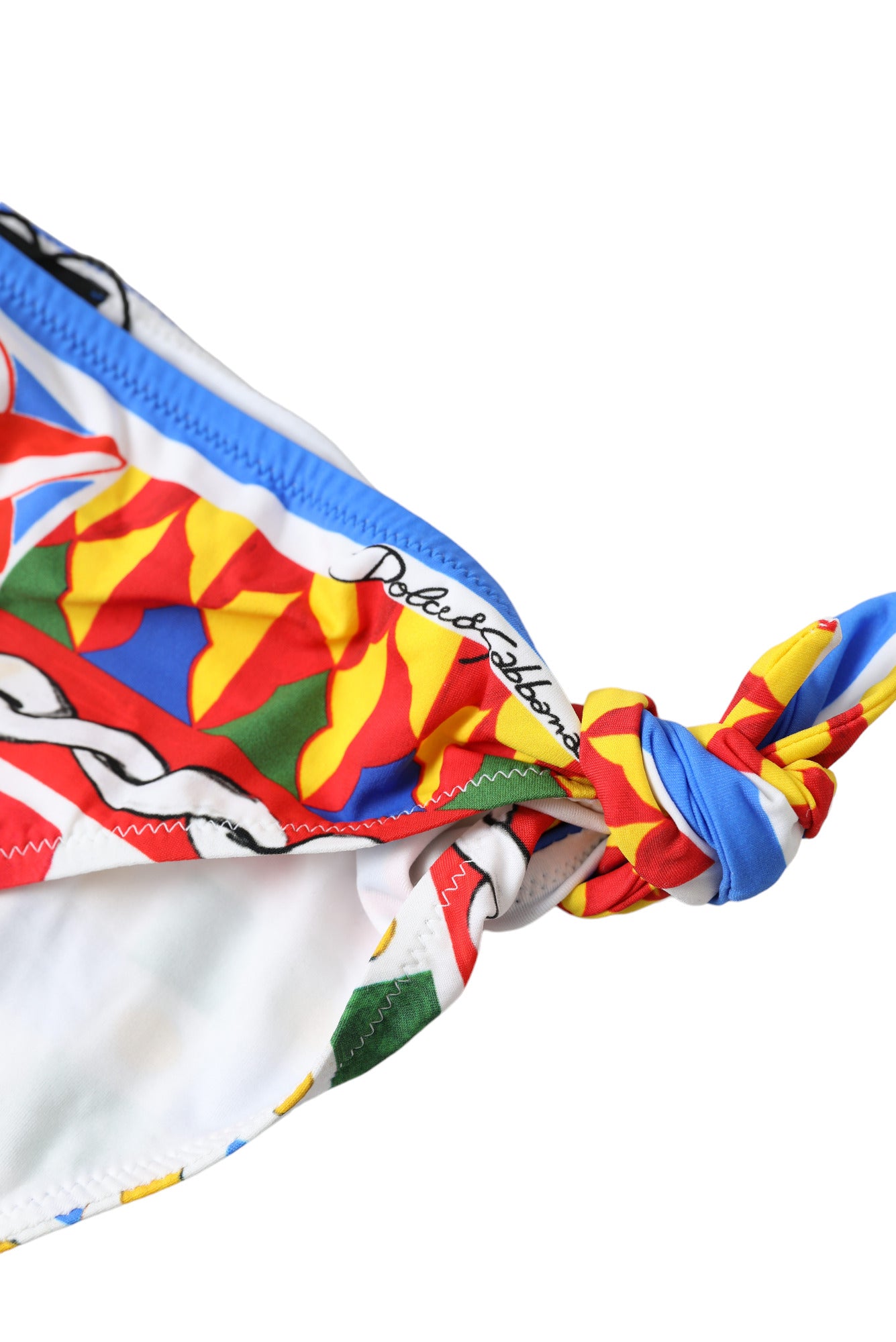 دولتشي آند غابانا متعدد الألوان Carretto أسفل ملابس السباحة بيكيني