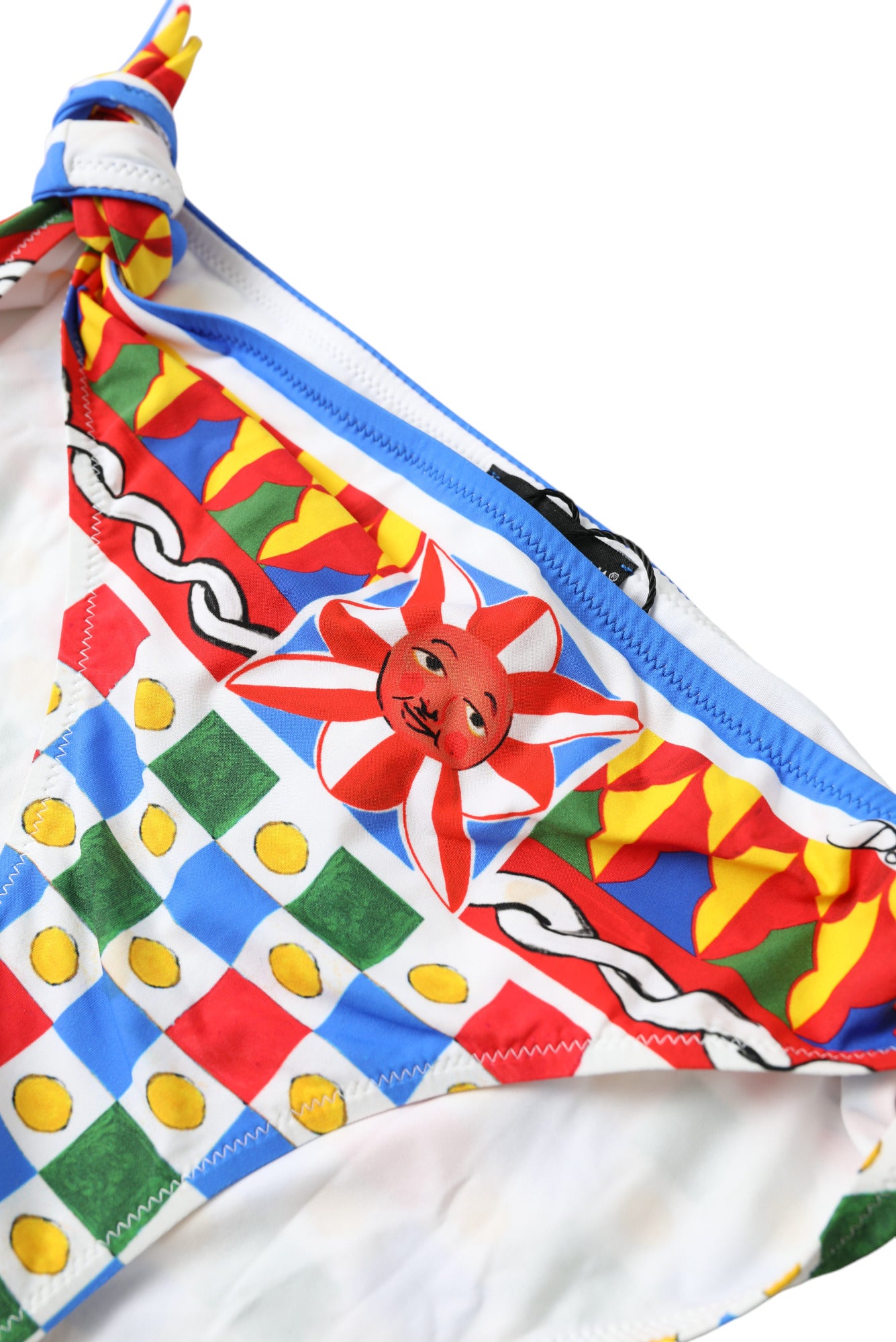 دولتشي آند غابانا متعدد الألوان Carretto أسفل ملابس السباحة بيكيني