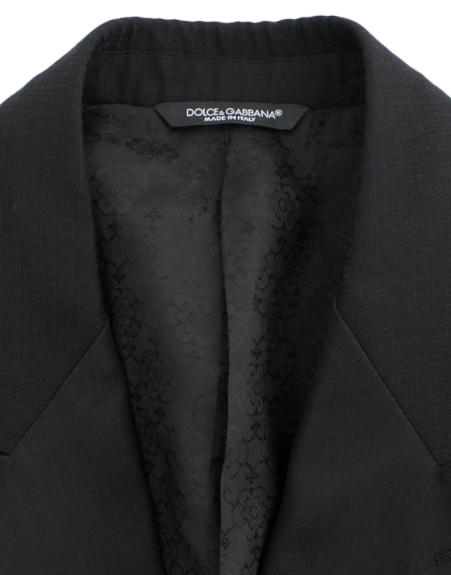Dolce &amp; Gabbana Schwarzer SICILIA-Blazer aus Wolle und Seide