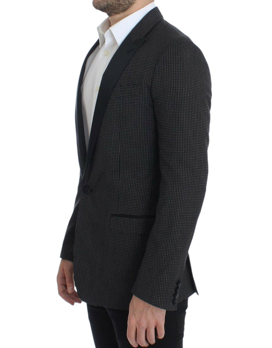 Dolce &amp; Gabbana – Schmaler MARTINI-Blazer aus schwarzer Wolle
