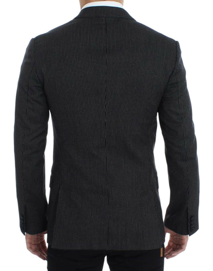 Dolce &amp; Gabbana – Schmaler MARTINI-Blazer aus schwarzer Wolle