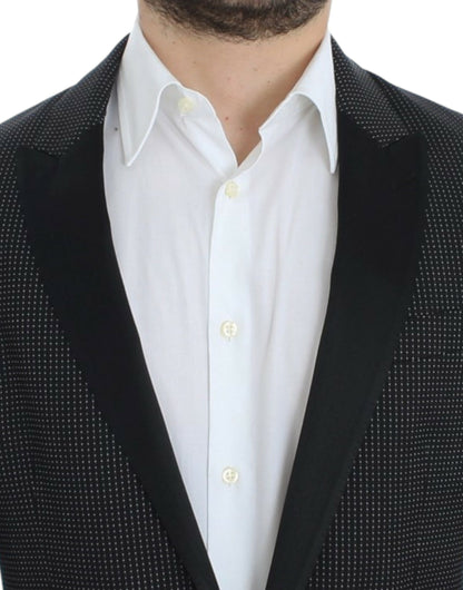 Dolce &amp; Gabbana – Schmaler MARTINI-Blazer aus schwarzer Wolle
