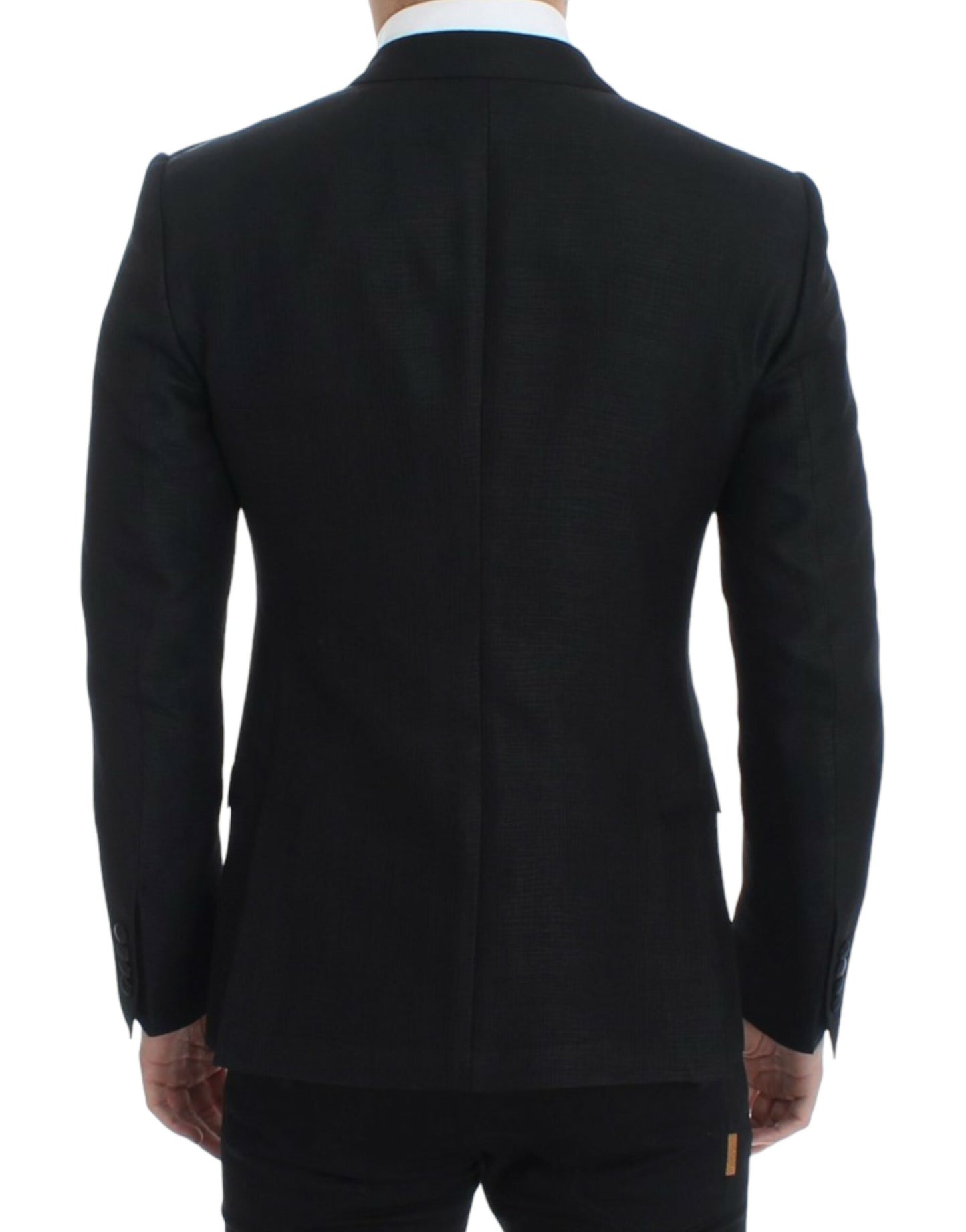 Dolce &amp; Gabbana – Schmaler MARTINI-Blazer aus schwarzer Wolle