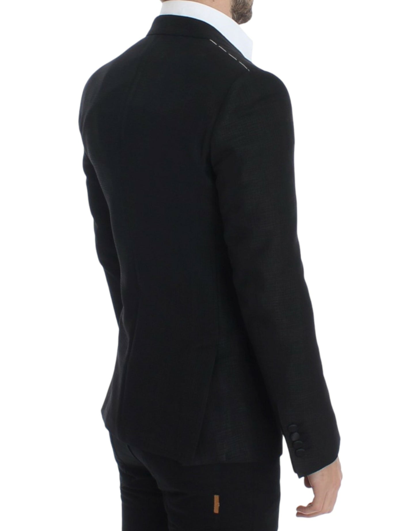 Dolce &amp; Gabbana – Schmaler MARTINI-Blazer aus schwarzer Wolle