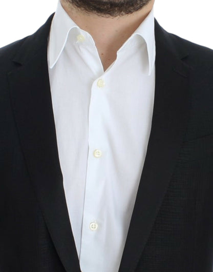 Dolce &amp; Gabbana – Schmaler MARTINI-Blazer aus schwarzer Wolle