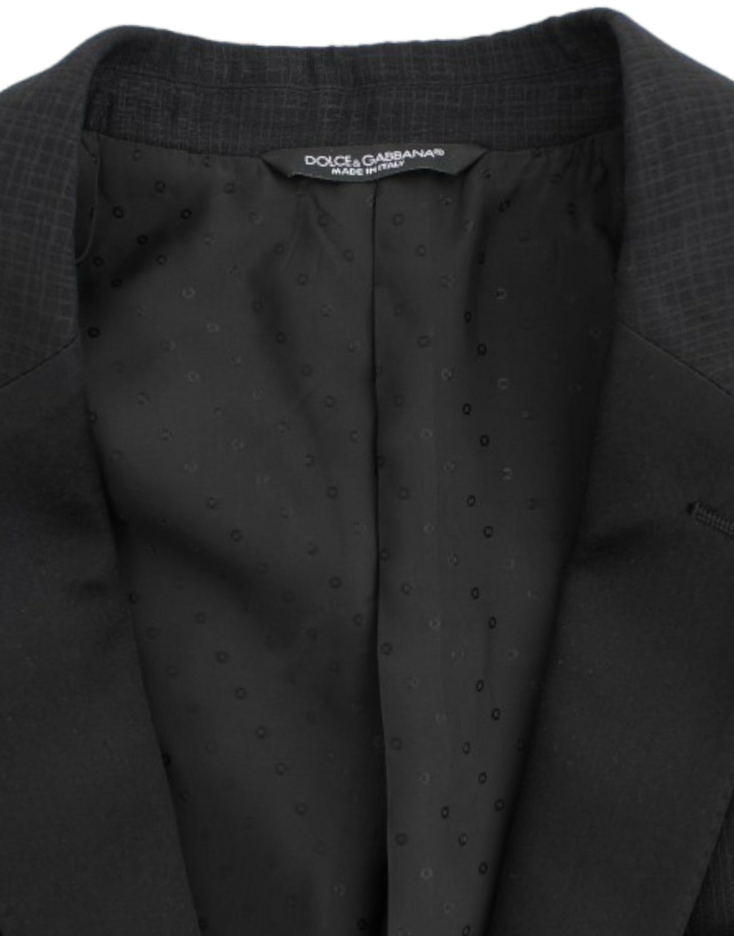 Dolce &amp; Gabbana – Schmaler MARTINI-Blazer aus schwarzer Wolle