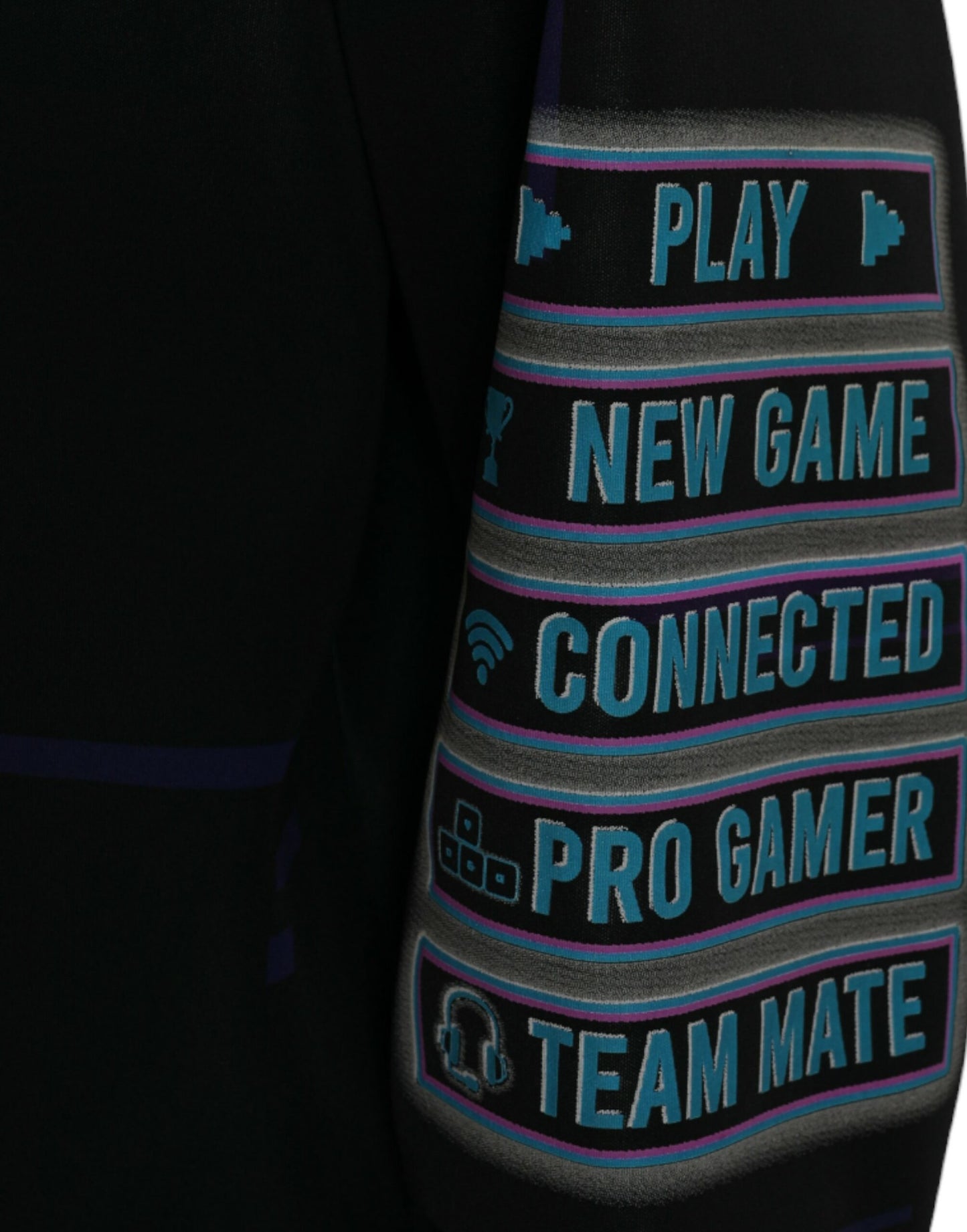 Dolce &amp; Gabbana – Schwarzes Kapuzensweatshirt mit Logo-Print