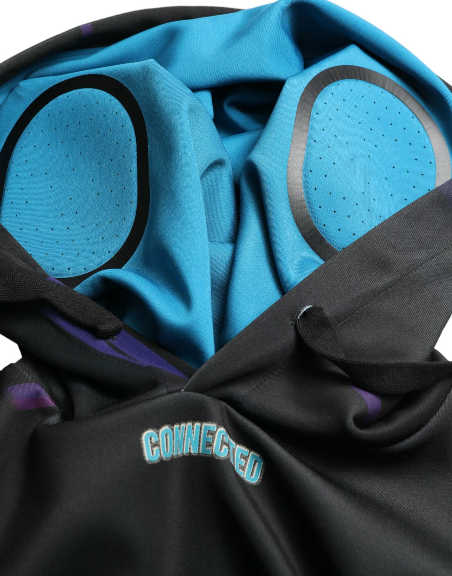 Dolce &amp; Gabbana – Schwarzes Kapuzensweatshirt mit Logo-Print