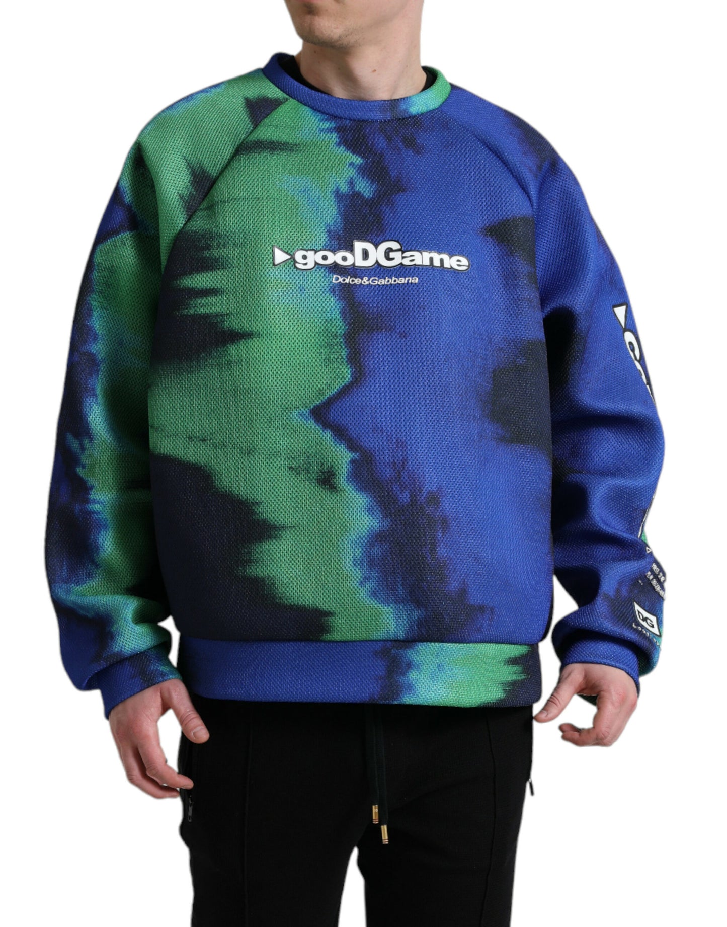 Dolce &amp; Gabbana Pullover mit Rundhalsausschnitt und mehrfarbigem Logo