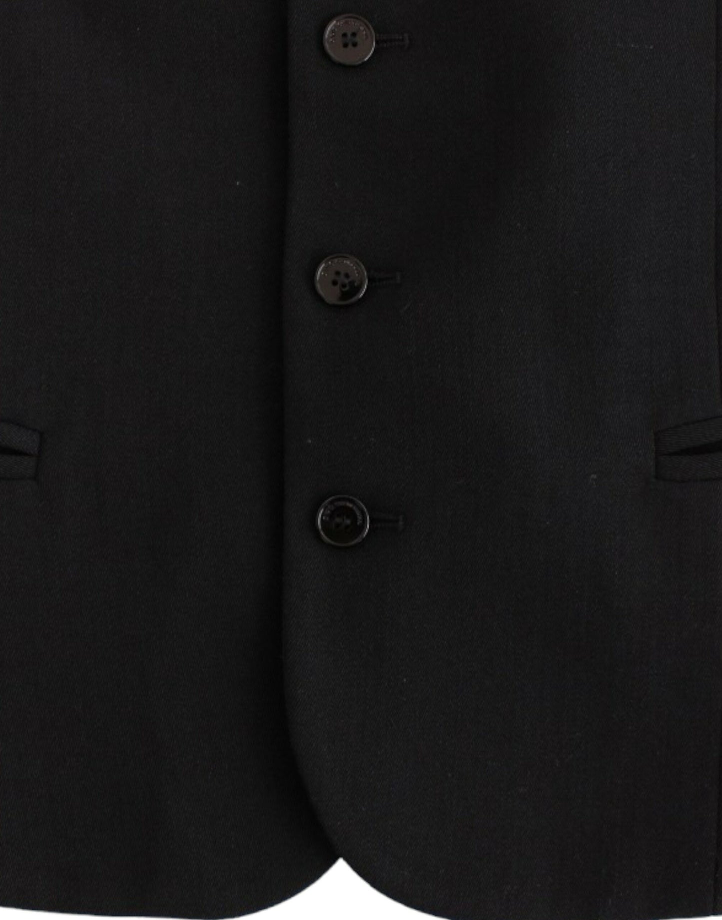 Costume National Schwarze Freizeitweste aus Wollmischung