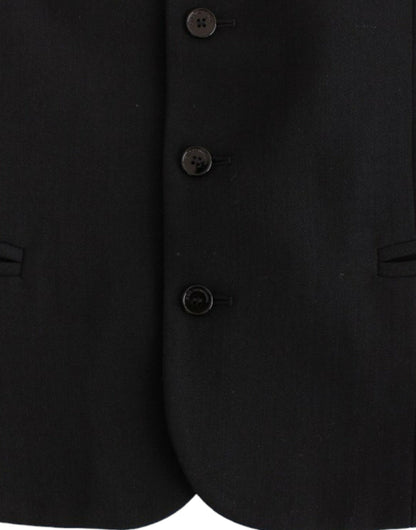 Costume National Schwarze Freizeitweste aus Wollmischung