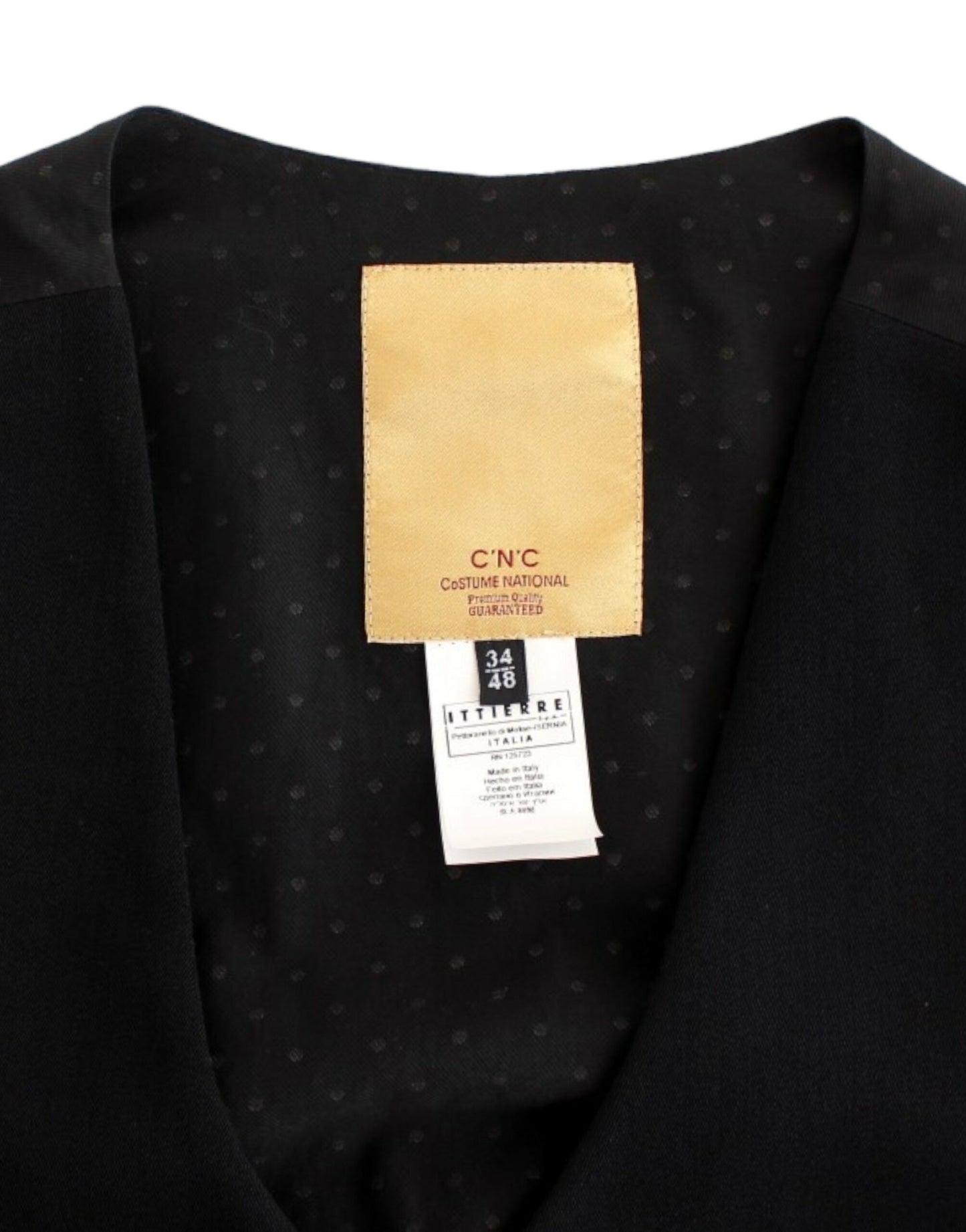 Costume National Schwarze Freizeitweste aus Wollmischung