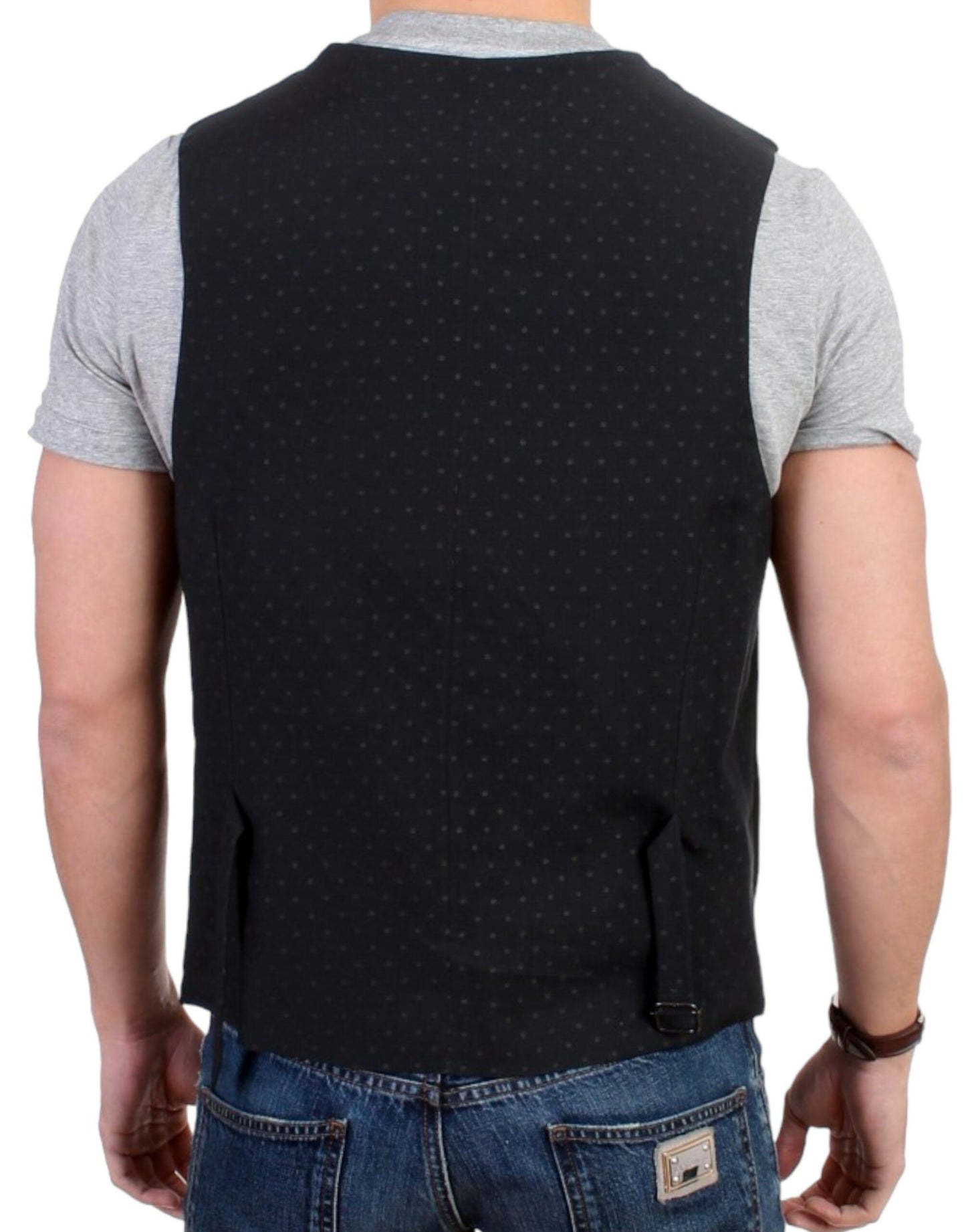 Costume National Schwarze Freizeitweste aus Wollmischung