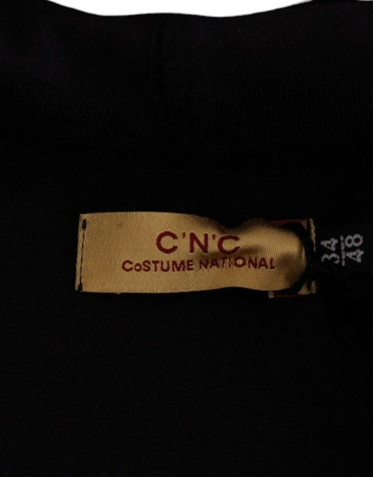 Costume National Blauer Baumwollpullover mit Kapuze