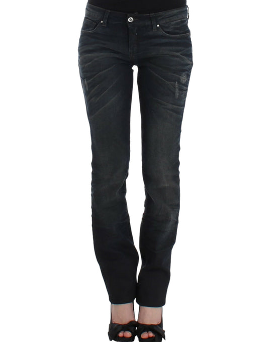 Costume National – Blaue Skinny-Jeans