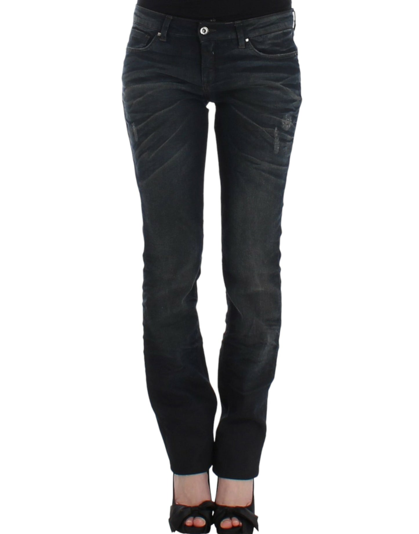 Costume National – Blaue Skinny-Jeans