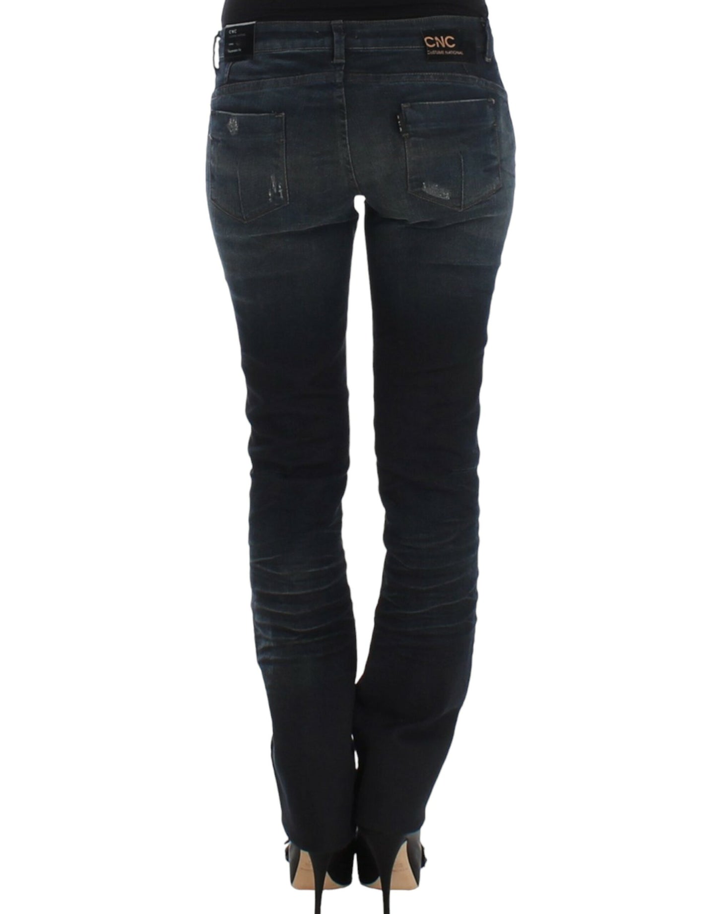 Costume National – Blaue Skinny-Jeans