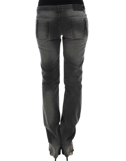 Costume National Graue Jeans mit geradem Bein
