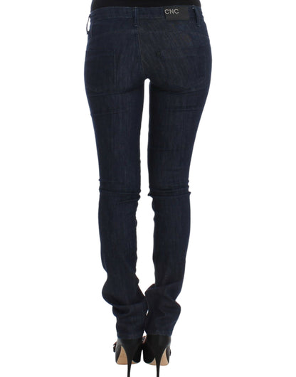 Costume National – Blaue Skinny-Jeans