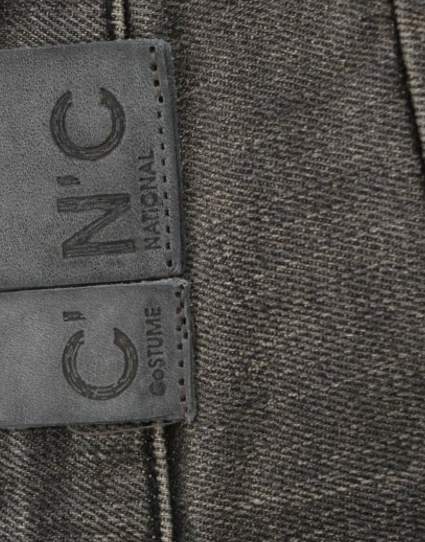 Costume National – Graue Distressed-Jeans