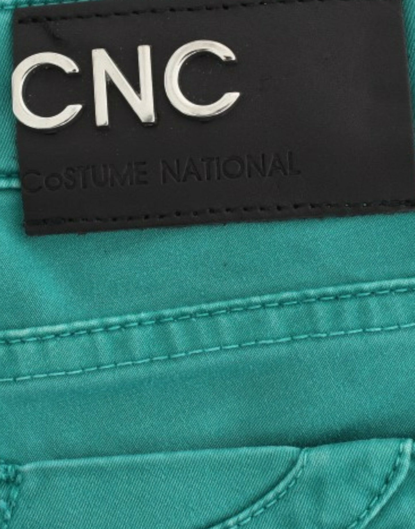 Costume National Grüne Jeans mit geradem Bein