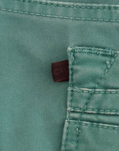 Costume National Grüne Jeans mit geradem Bein