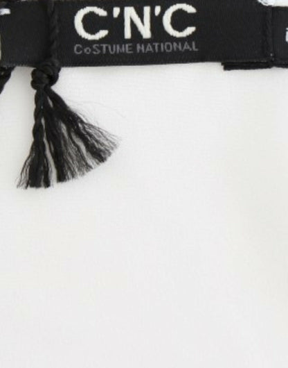 Costume National – Weiße Bluse mit Motivdruck