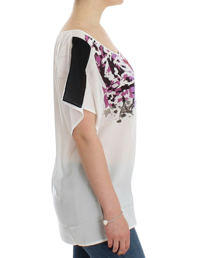 Costume National – Weiße Bluse mit Motivdruck