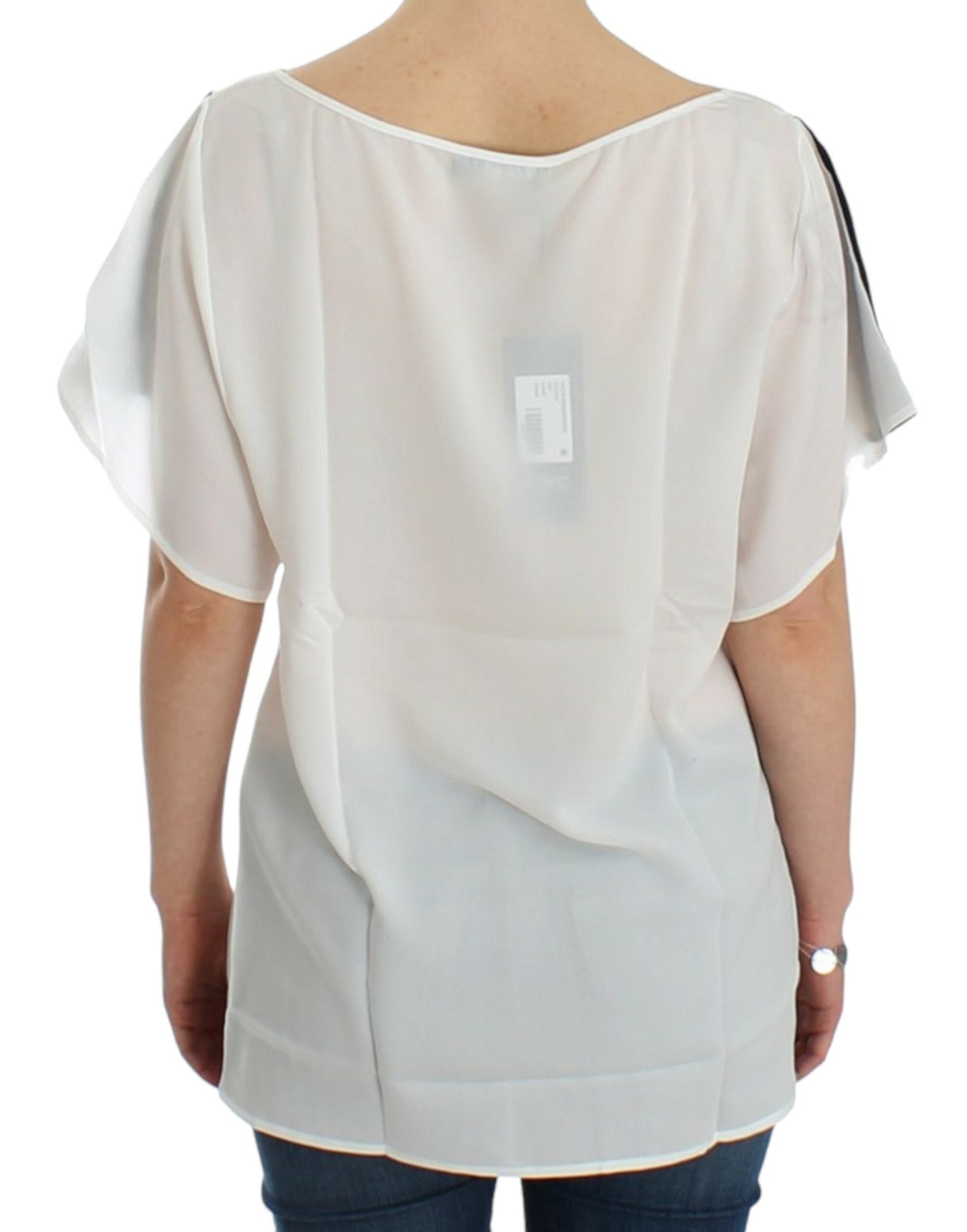 Costume National – Weiße Bluse mit Motivdruck