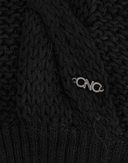 Costume National Schwarze ärmellose Strickjacke
