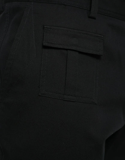 Dolce &amp; Gabbana – Schmale Jeans aus Baumwolldenim in Schwarz und Grau