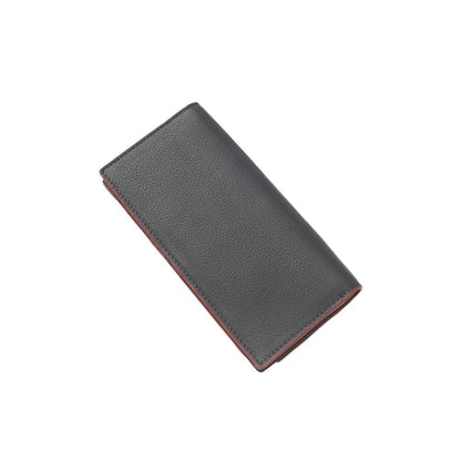 محفظة شيروتي 1881 للرجال من جلد العجل باللون الأزرق